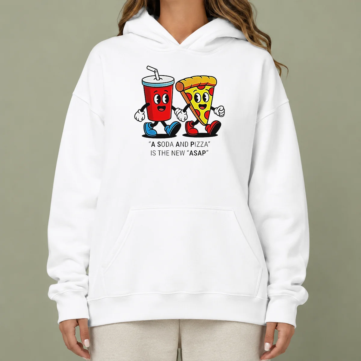 Awesome A Soda And Pizza Is The New ASAP Hoodie