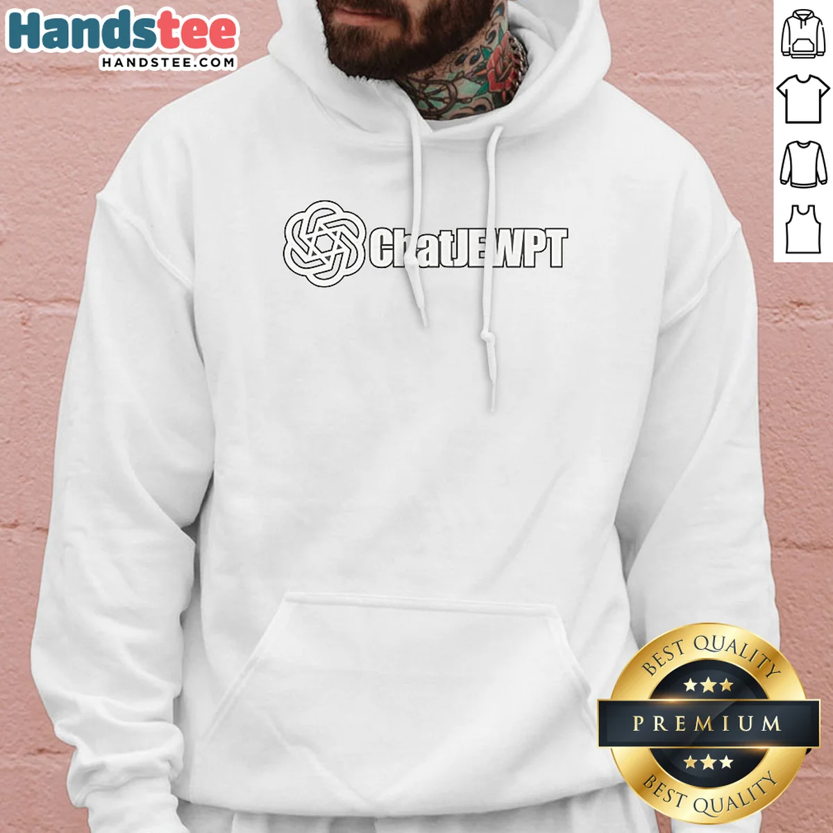 Awesome Chatjewpt Chatgpt Parody Logo Hoodie