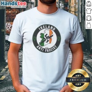 Awesome Ireland Anti Fascist Shirt featuring bold graphic print on a comfortable unisex cotton tee