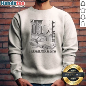 Awesome Lilies Are Toxic To Cats Extreme Danger Grim Reaper Toyota AE86 Drift Car Sweatshirt
