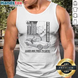 Awesome Lilies Are Toxic To Cats Extreme Danger Grim Reaper Toyota AE86 Drift Car Tank Top