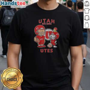 Awesome The Peanuts Utah Utes Football Est 1892 Shirt in classic crew neck style with bold team graphic
