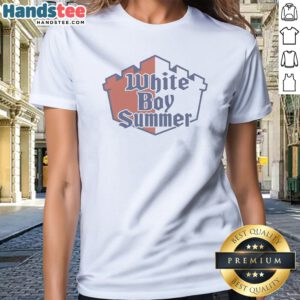 Awesome White Boy Summer Ladies Shirt