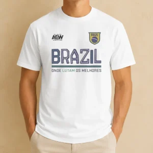 Funny AEW Tournament Soccer Collection Brazil Onde Lutam Os Melhores Shirt
