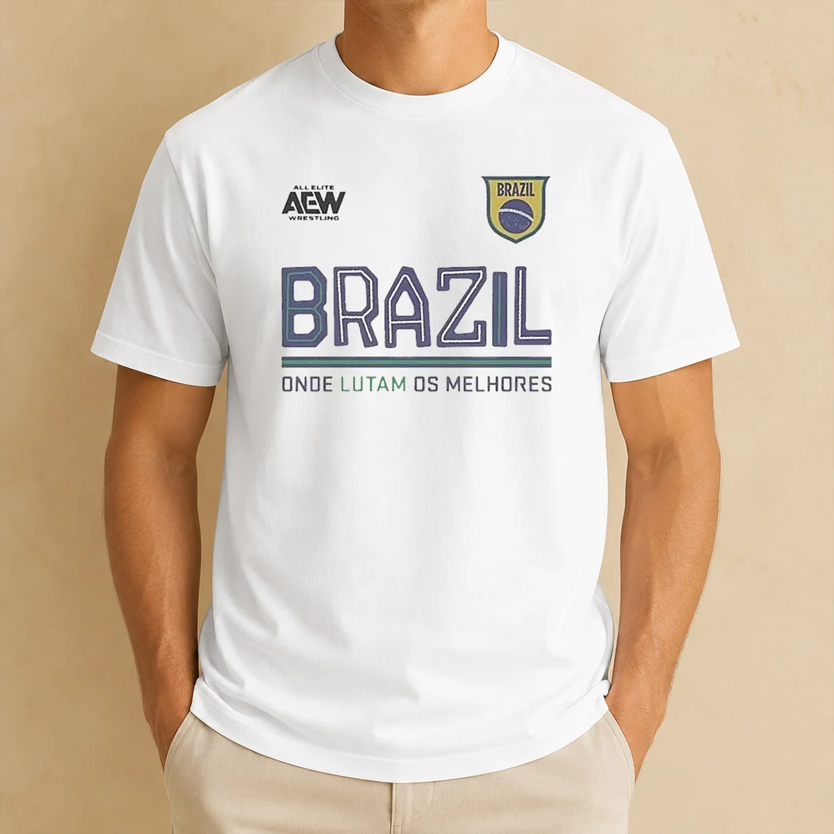 Funny AEW Tournament Soccer Collection Brazil Shirt Funny AEW Tournament Soccer Collection Brazil Shirt