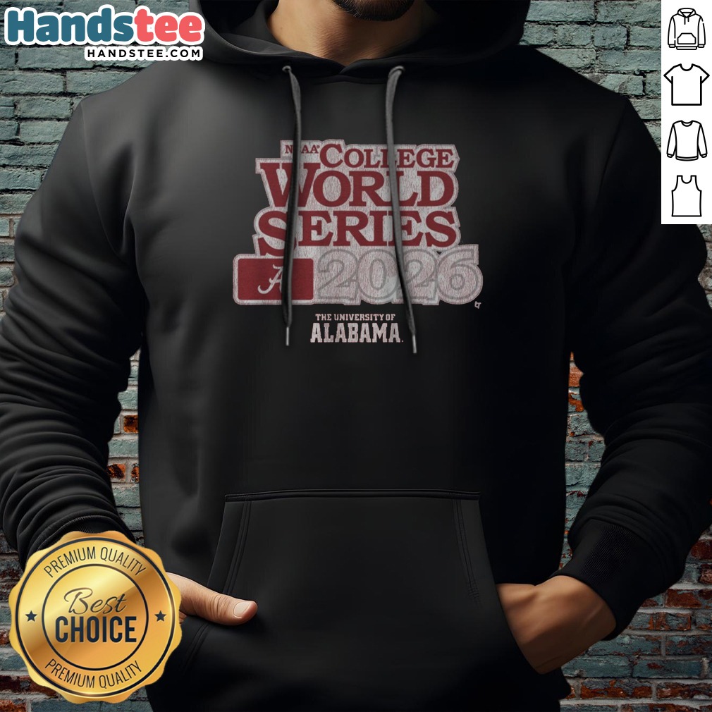 Funny Alabama Baseball 2026 College World Series Shirt on Hoodie Funny Alabama Baseball 2026 College World Series Shirt shown as a hoodie preview