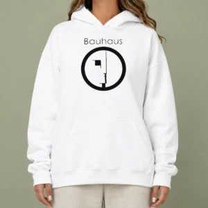 Funny Bauhaus Band Profile Silhouette Symbol Music Band Logo Hoodie