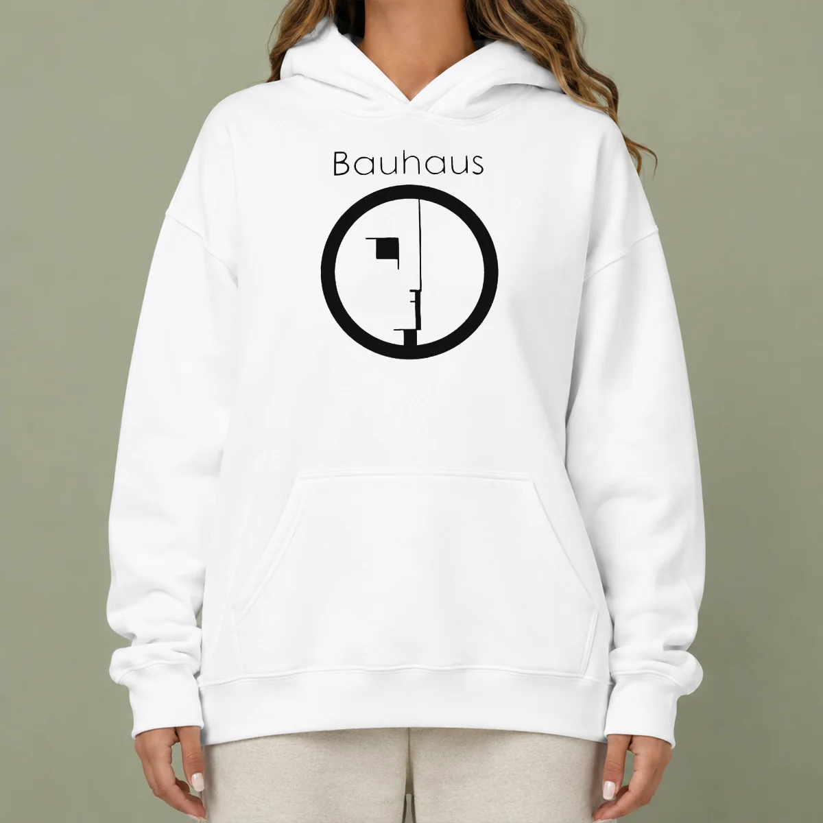 Funny Bauhaus Band Profile Silhouette Symbol Music Band Logo Hoodie