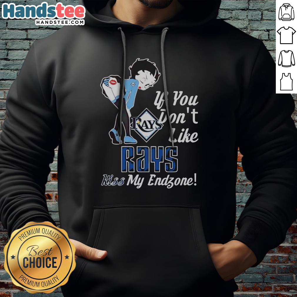 Funny BB Bending Over Tampa Bay Rays If You Don'T Like Rays Kiss My Endzone Shirt on Hoodie Funny BB Bending Over Tampa Bay Rays If You Don'T Like Rays Kiss My Endzone Shirt shown as a hoodie preview