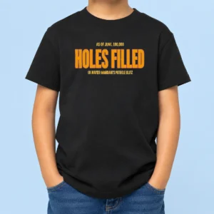 Funny Holes Filled As Of June 10000 In Mayor Mamdani'S Pothole Blitz Graphic Kids T-Shirt
