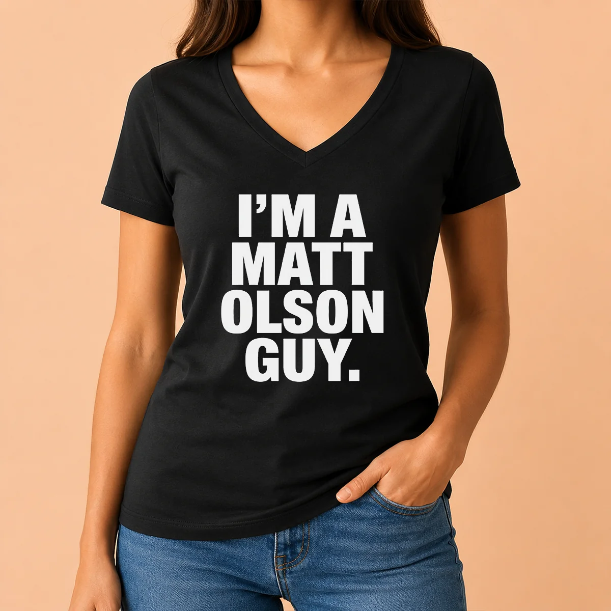 Funny I Am A Matt Olson V-Neck Shirt Funny I Am A Matt Olson V-Neck Shirt