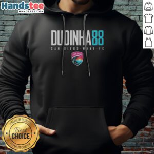 Funny San Diego Wave FC Dudinha 88 Hoodie featuring vibrant team colors and playful design