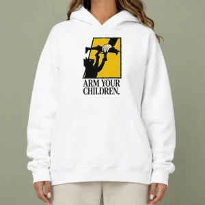 Good Black Cat Holding Submachine Gun And Hand Arm Your Children Hoodie