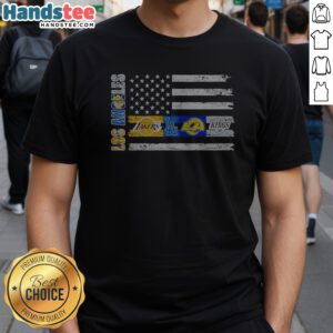 Good Los Angeles Sport Teams Lakers Dodgers Rams Kings American Flag