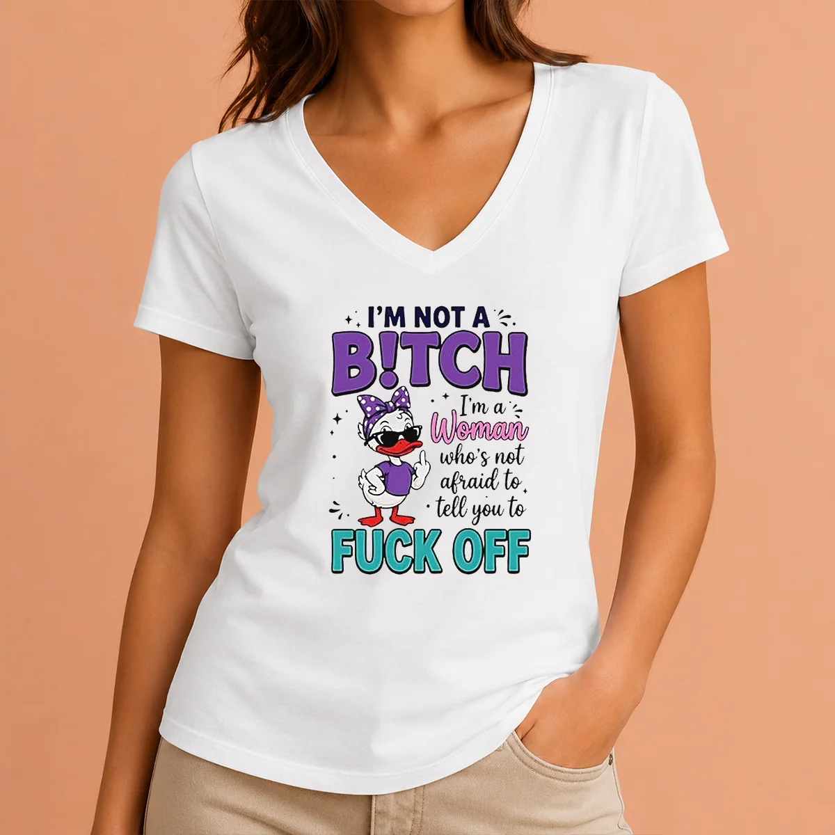 Hot I Am Not A Bitch V-Neck Shirt Hot I Am Not A Bitch V-Neck Shirt