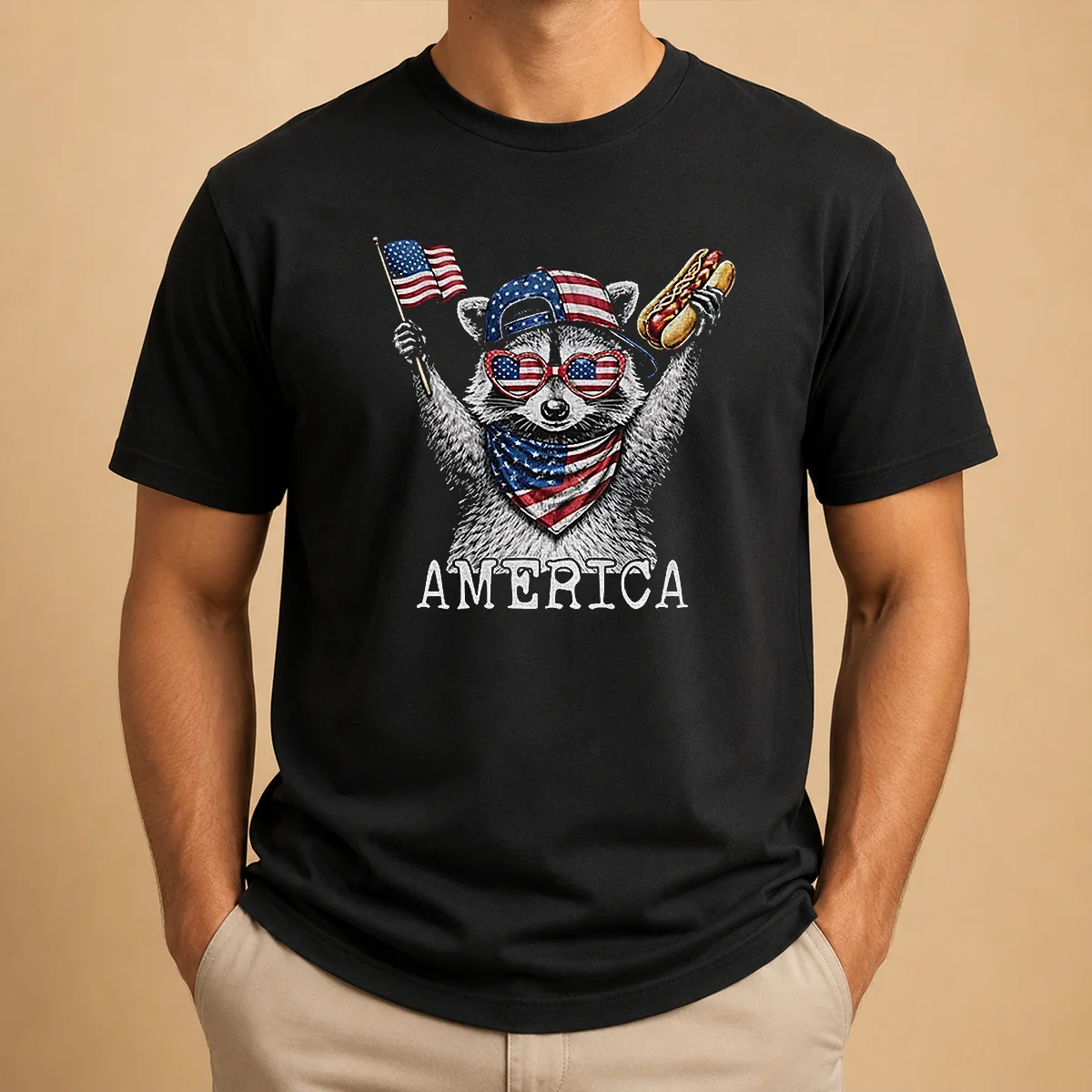 Nice America Raccoon Hot Dog 4th Shirt Nice America Raccoon Hot Dog 4th Shirt
