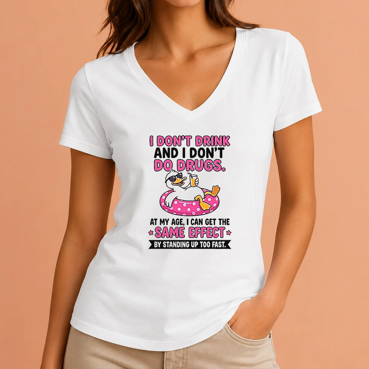 Nice I Dont Drink And I V-Neck Shirt Nice I Dont Drink And I V-Neck Shirt