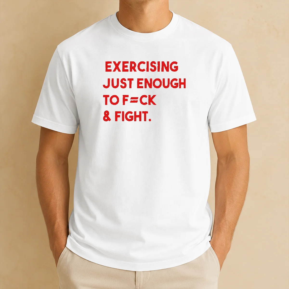 Official Exercising Just Enough To Fck Shirt Official Exercising Just Enough To Fck Shirt