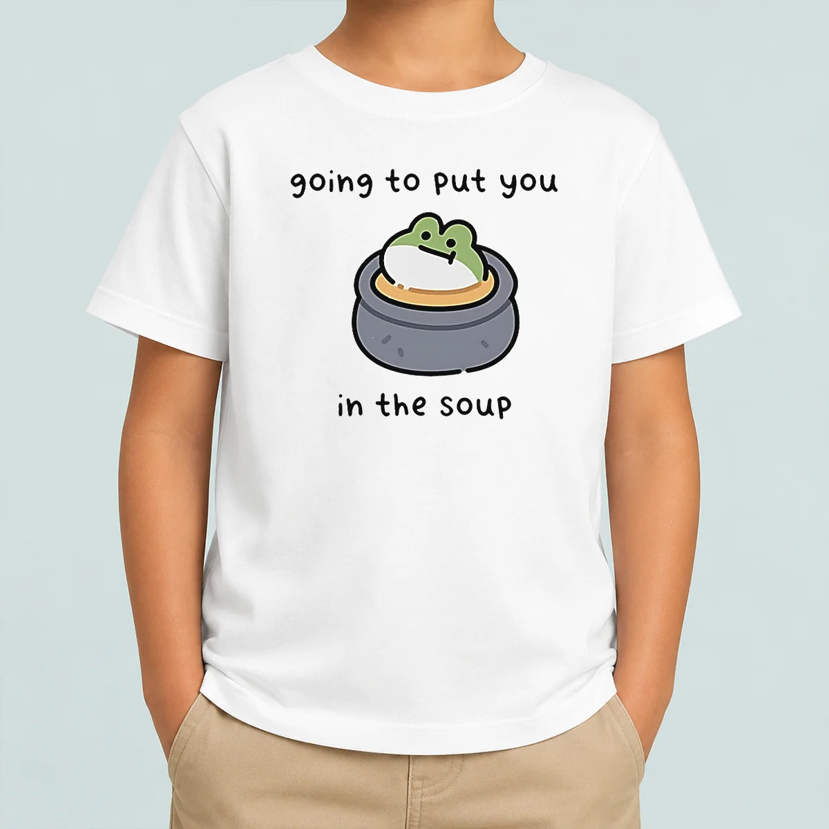 Official Frog Going To Put You In The Soup Kids T-Shirt