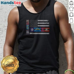 Official Los Angeles Sport Teams Lakers Dodgers Rams Kings Los Angeles USA Independence Day Tank Top