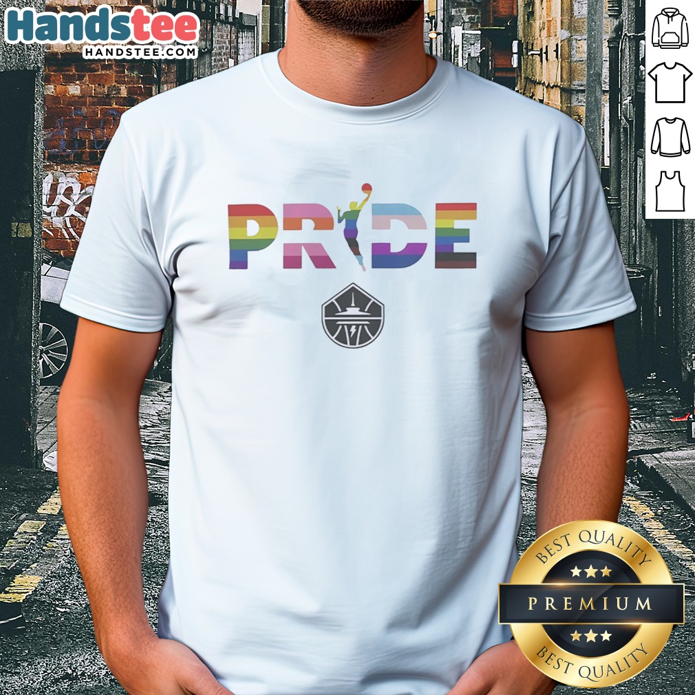 Official Seattle Storm 2026 WNBA Pride LGBT Pattern Flag Shirt on Classic Shirt Official Seattle Storm 2026 WNBA Pride LGBT Pattern Flag Shirt shown as a classic shirt preview
