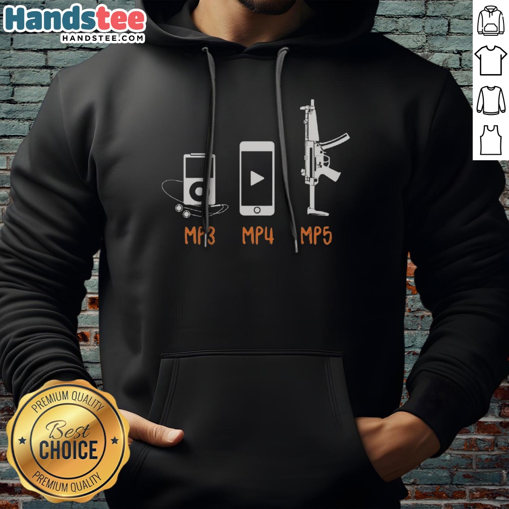 Original MP3 MP4 MP5 Shirt on Hoodie Original MP3 MP4 MP5 Shirt shown as a hoodie preview