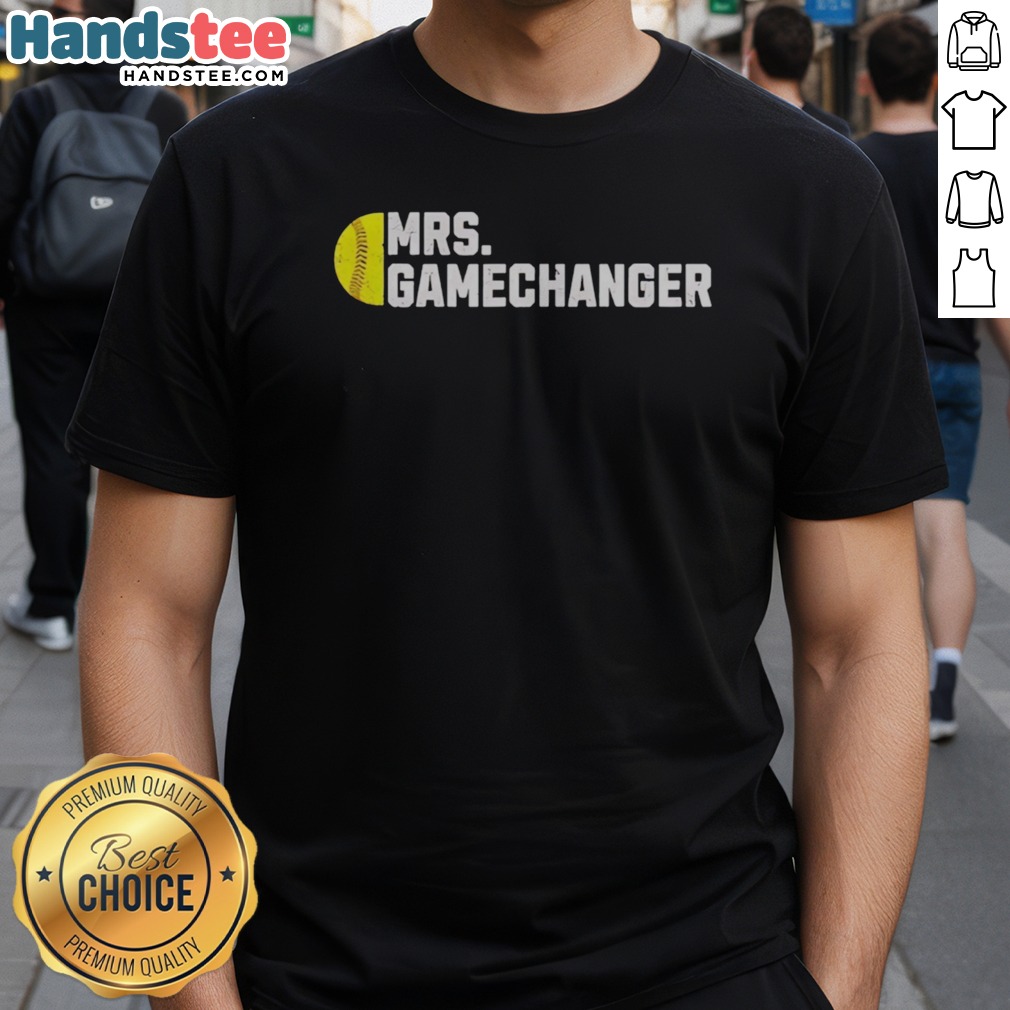 Original Mrs Gamechanger Softball Baseball Sports Enthusiast Athlete Lover Fitness Shirt on Classic Shirt Original Mrs Gamechanger Softball Baseball Sports Enthusiast Athlete Lover Fitness Shirt shown as a classic shirt preview
