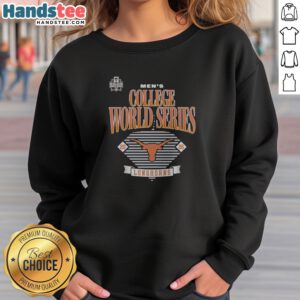 Original Texas Longhorns 2026 Men'S College World Series Omaha NCAA Baseball Logo Team sweatshirt in vibrant colors