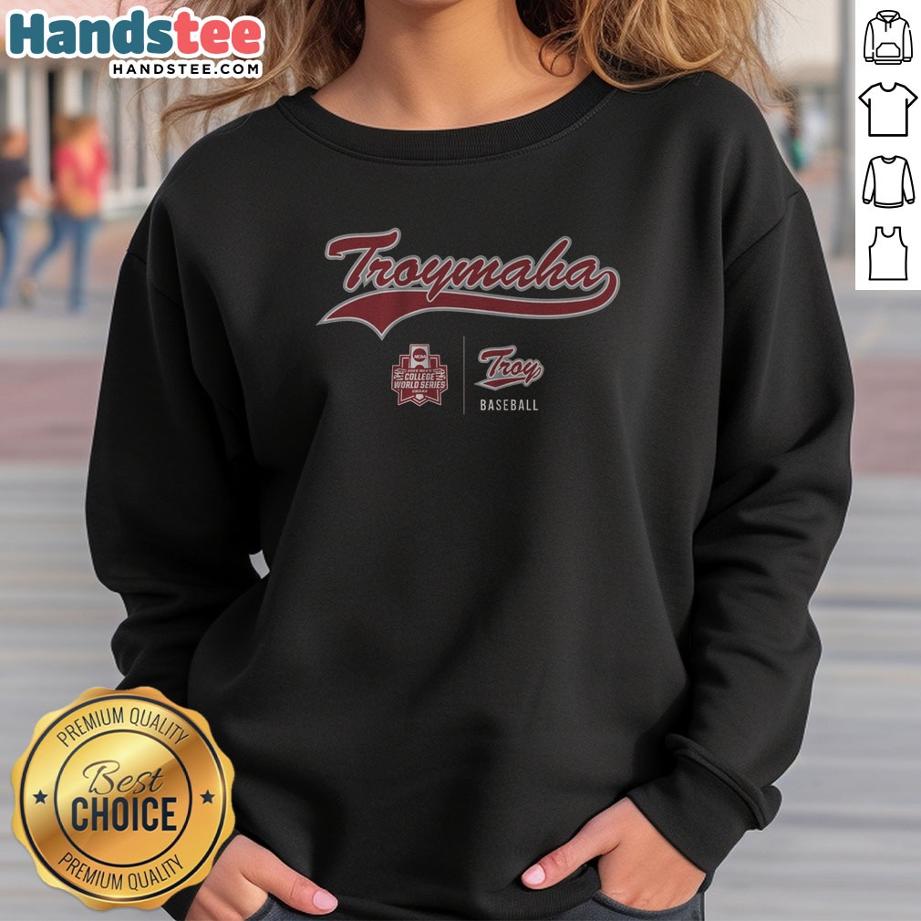 Original Troy Baseball Troymaha Shirt on Sweatshirt Original Troy Baseball Troymaha Shirt shown as a sweatshirt preview