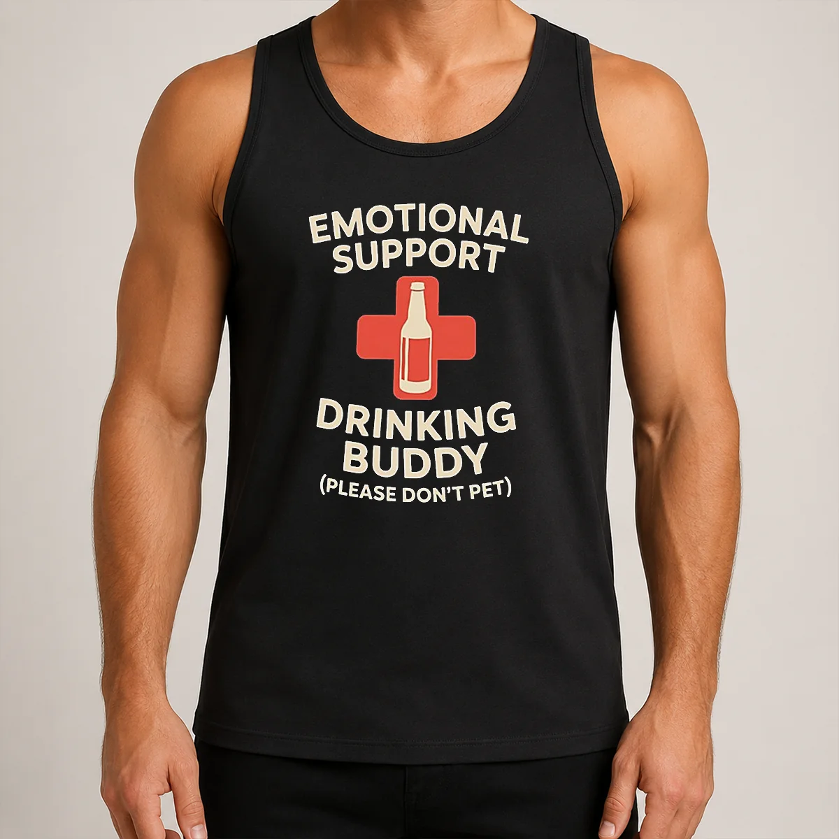 Premium Emotional Support Drinking Buddy Tank Top