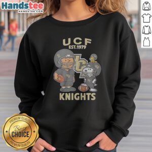 Premium The Peanuts UCF Knights Football Est 1979 sweatshirt featuring classic crewneck design in black