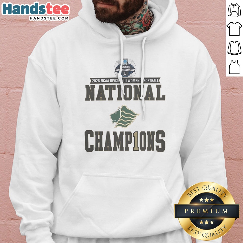Pretty 2026 NCAA Division II Softball National Champions University Of West Georgia Shirt on Hoodie Pretty 2026 NCAA Division II Softball National Champions University Of West Georgia Shirt shown as a hoodie preview