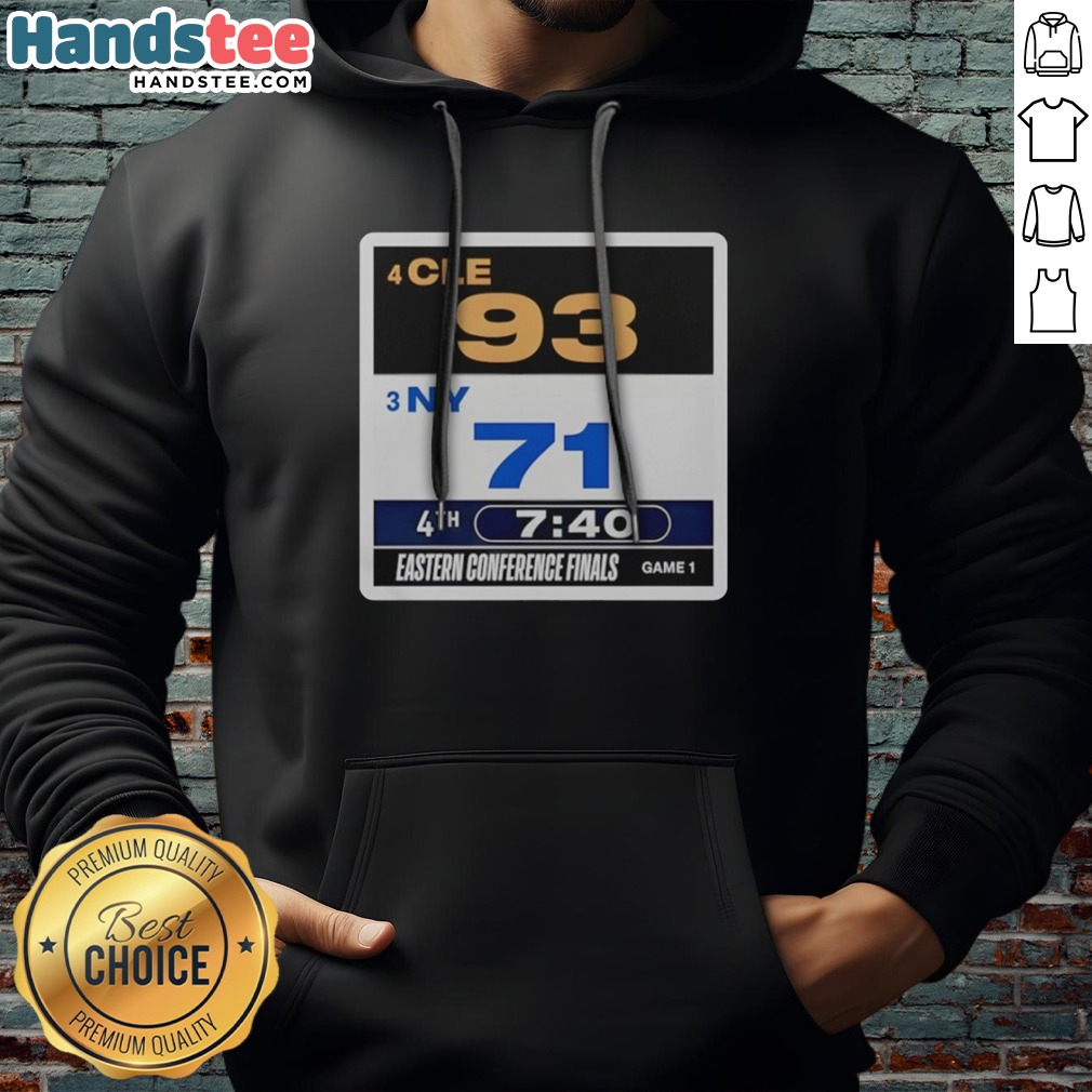 Pretty Cleveland Cavaliers Vs. New York Knicks Eastern Conference Finals 2026 Shirt on Hoodie Pretty Cleveland Cavaliers Vs. New York Knicks Eastern Conference Finals 2026 Shirt shown as a hoodie preview