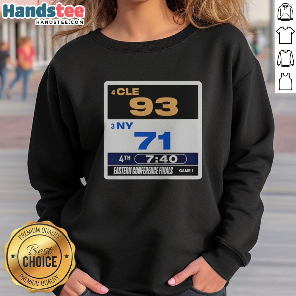 Pretty Cleveland Cavaliers Vs. New York Knicks Eastern Conference Finals 2026 Shirt on Sweatshirt Pretty Cleveland Cavaliers Vs. New York Knicks Eastern Conference Finals 2026 Shirt shown as a sweatshirt preview