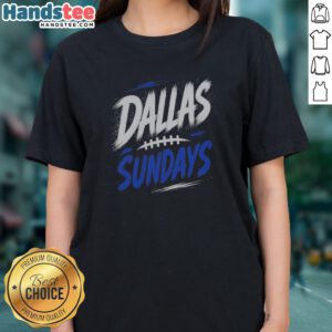 Pretty Dallas Cowboys Nfl Sundays Ladies Shirt showcasing a vibrant design for fans.