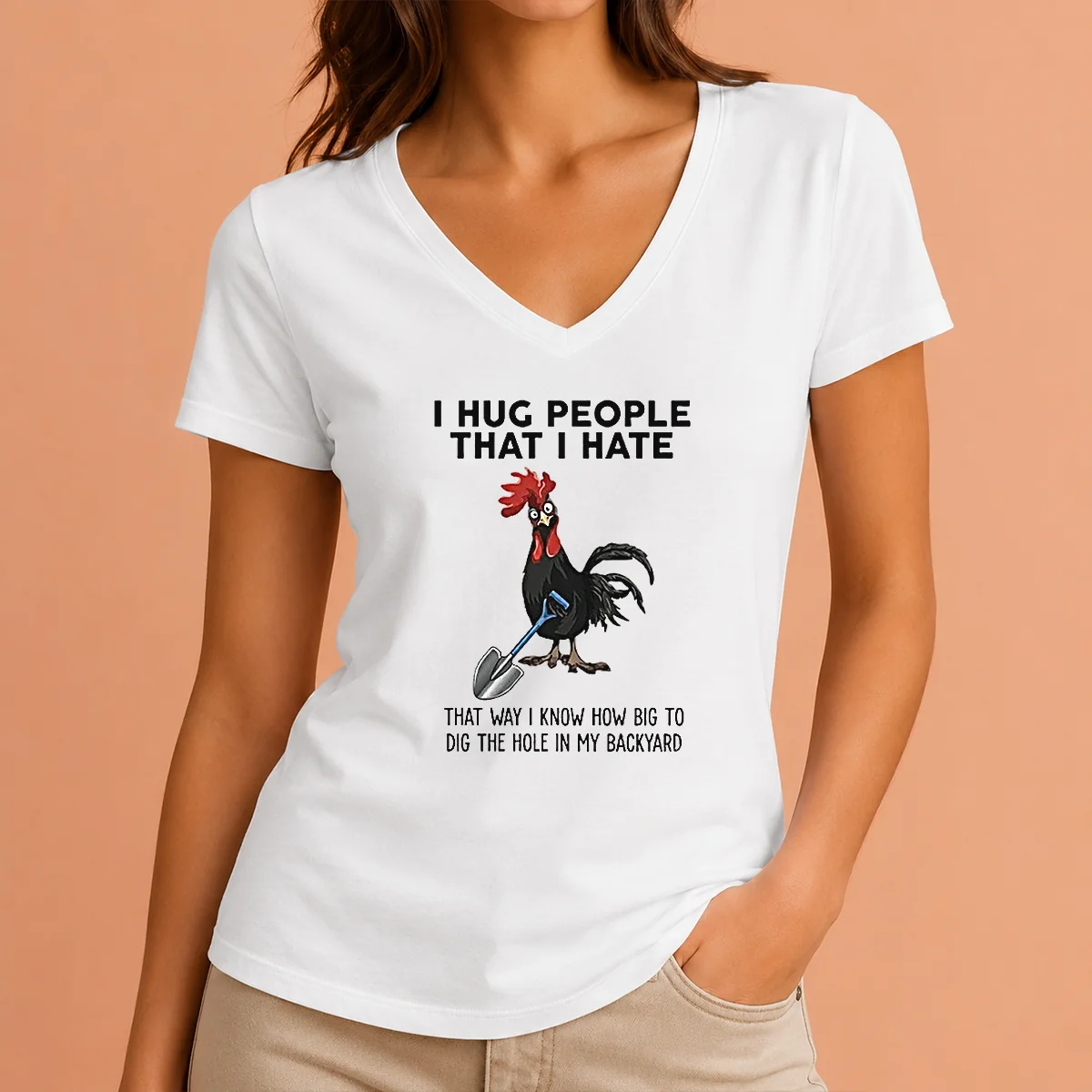 Pretty I Hug People That I V-Neck Shirt Pretty I Hug People That I V-Neck Shirt