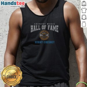 Pretty Kenny Chesney Country Music Hall Of Fame Badge Tank Top