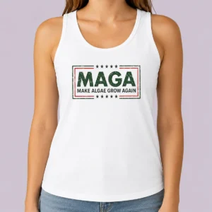 Pretty MAGA Make Algae Grow Again Political Parody Meme Team Algae 2026 Tank Top
