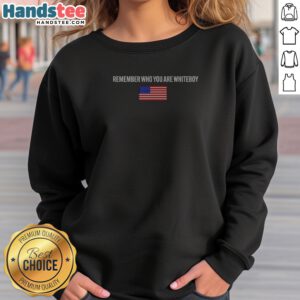 Pretty Remember WHO You Are Whiteboy Hang Over Gang Sweatshirt in white, comfortable crewneck sweatshirt