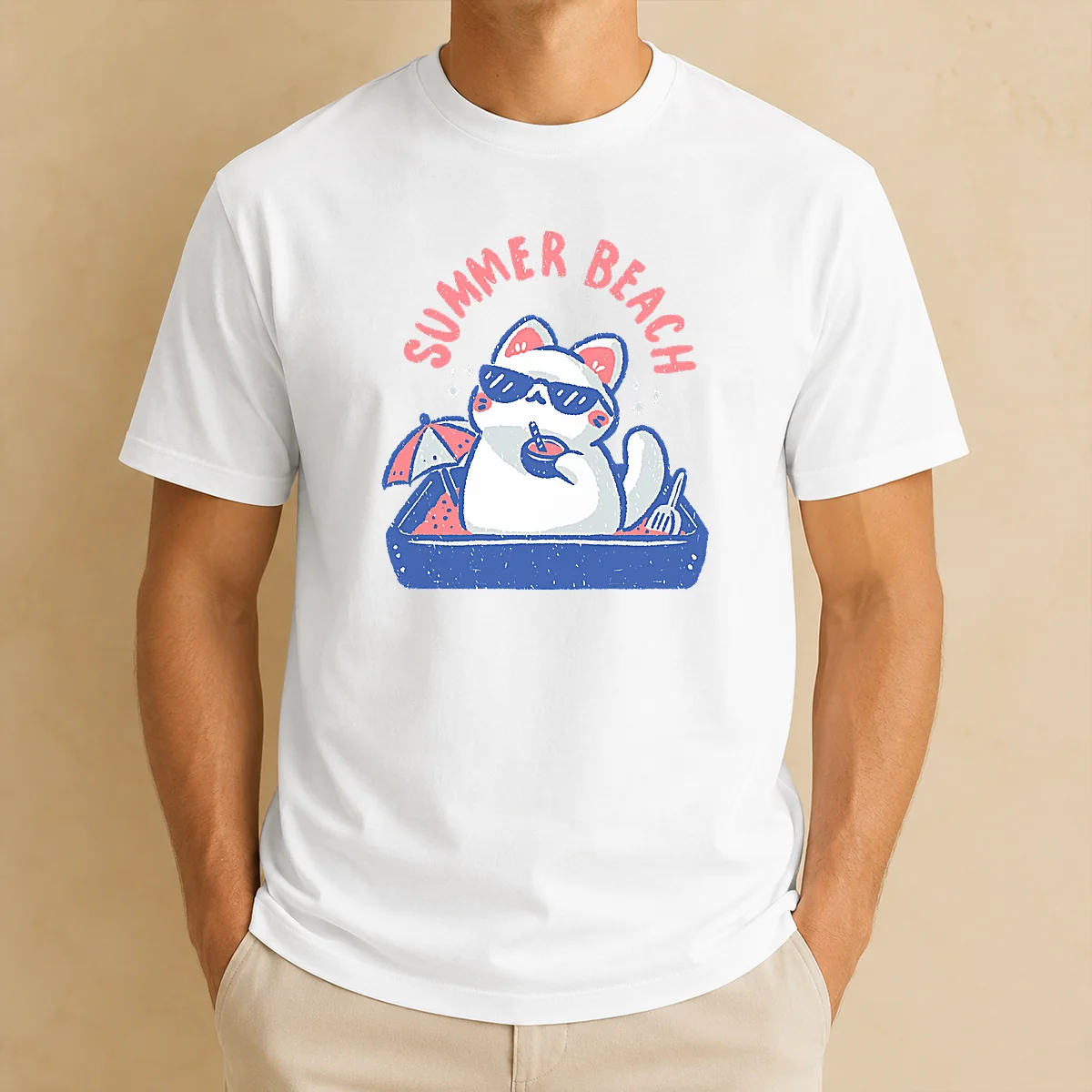 Pretty Summer Beach Cat Shirt Pretty Summer Beach Cat Shirt