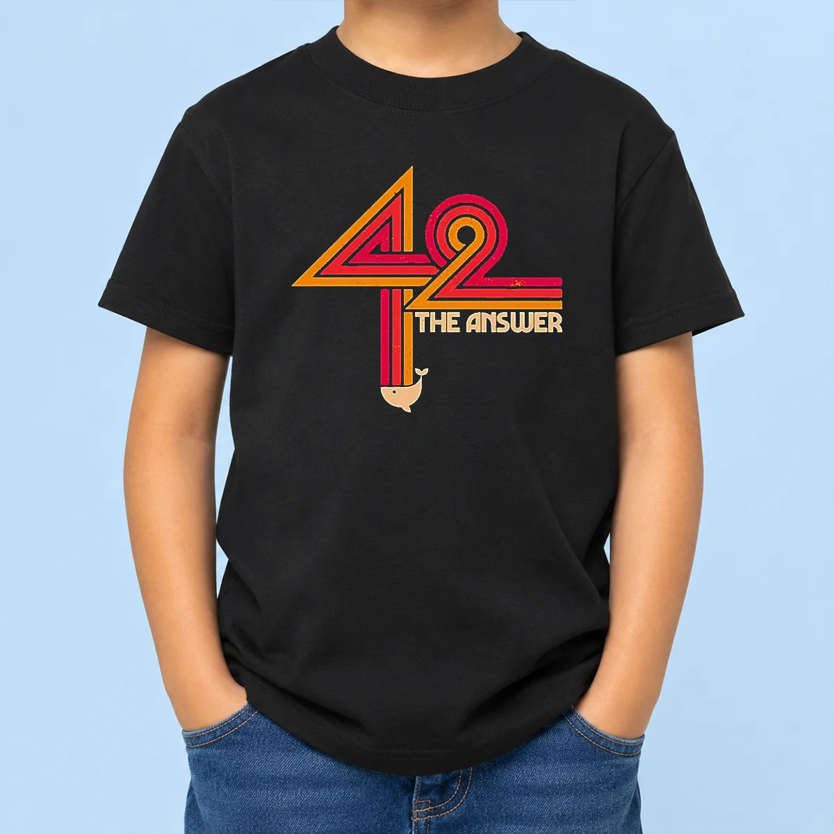 Pretty The Hitchhiker'S Guide To The Galaxy 42 The Ultimate Answer kids t shirt featuring a fun sci-fi graphic design