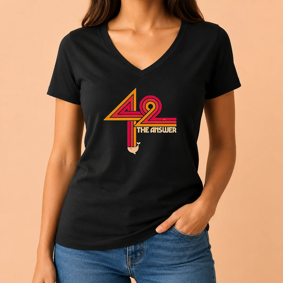 Pretty The Hitchhiker'S Guide To The V-Neck Shirt Pretty The Hitchhiker'S Guide To The V-Neck Shirt