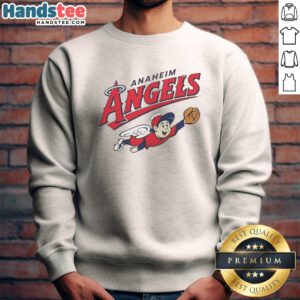 Top Anaheim Angels Los Angeles Angels Sweatshirt featuring a classic crewneck style.