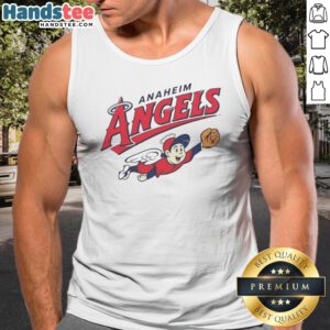 Top Anaheim Angels Los Angeles Angels Tank top showcasing a vibrant team logo.