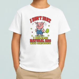 Top I Dont Fart I Release Natural Gas With Confidence Kids T-Shirt