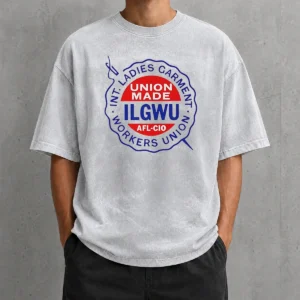 Top International Ladies Garment Workers Union ILGWU Union Made Afl Cio Washed T-Shirt