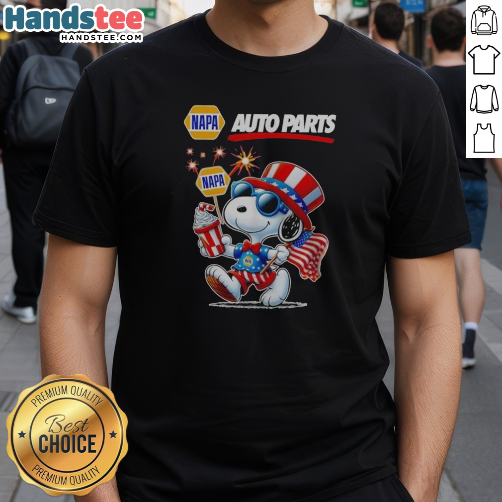 Top Snoopy X Napa Auto Parts Fourth Of July American 250 Years 1776 2026 Fireworks Shirt on Classic Shirt Top Snoopy X Napa Auto Parts Fourth Of July American 250 Years 1776 2026 Fireworks Shirt shown as a classic shirt preview