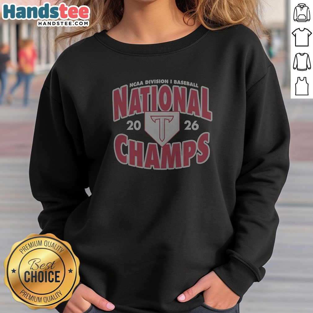 Troy Trojans NCAA Division I Baseball National 2026 Champs Logo Sweatshirt