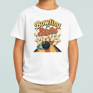 Awesome Bowling For Strike Vintage Kids T-Shirt