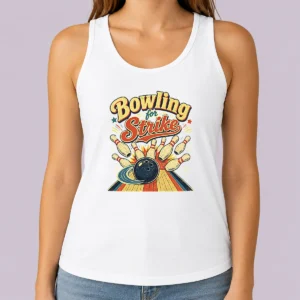Awesome Bowling For Strike Vintage Tank Top